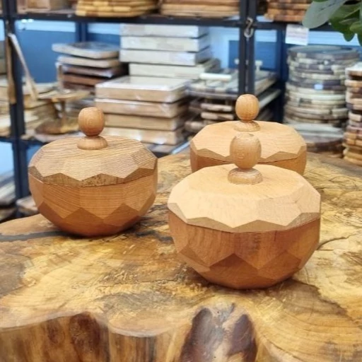 قندان الماسی چوب گردو