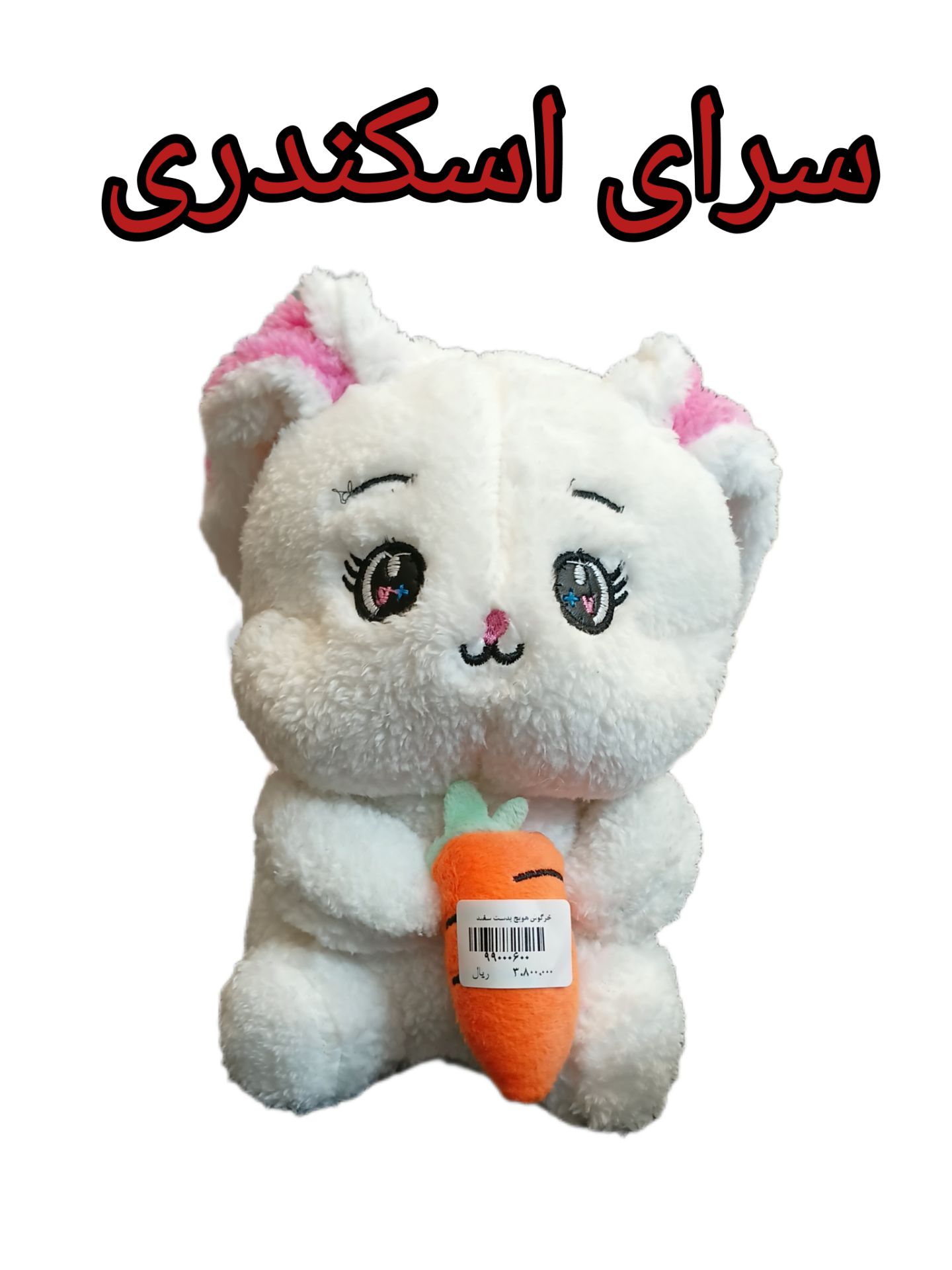 خرگوش هویج به دست سفید